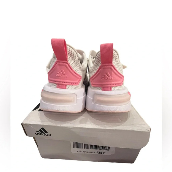 NWT Adidas Girls Racer TR23 Running Shoes in OffWhite/Bliss Pink size 13.5 youth - Picture 5 of 7